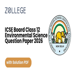 ICSE Board Class 12 Environmental Science Question Paper 2026 with Solutions